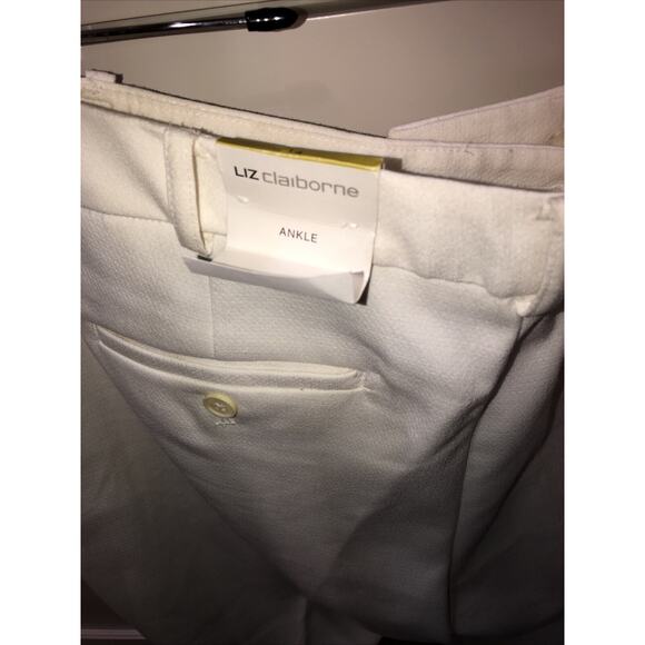 Vintage New Old Stock Liz Claiborne Ankle Slacks High Waist Belt Loops Dressy - Picture 2 of 6